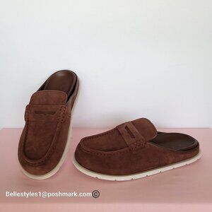 COACH Men’s Suede Loafer Mule- MEN’s US Size: 10D – Vintage Brown color⭐